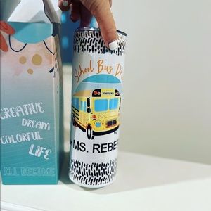 20 oz School Bus Driver Tumbler